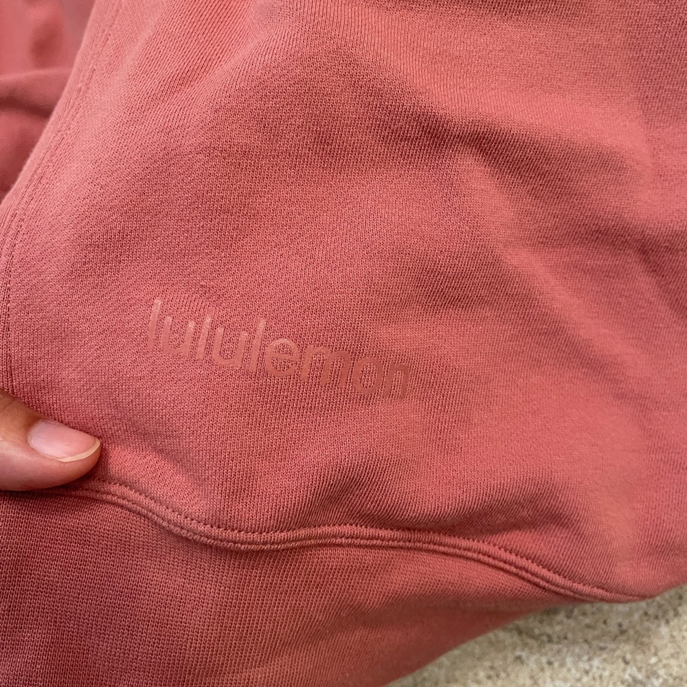 Lululemon perfectly oversized crew brier rose size 8